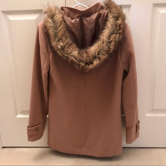 Tan jacket with hood - Picture 2 of 5